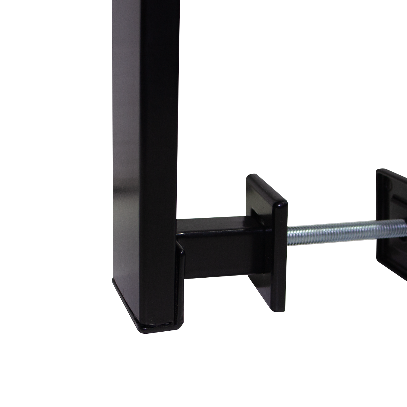 Puxador Genebra Duplo Preto Acetinado 60 Cm P/ Porta Residencial