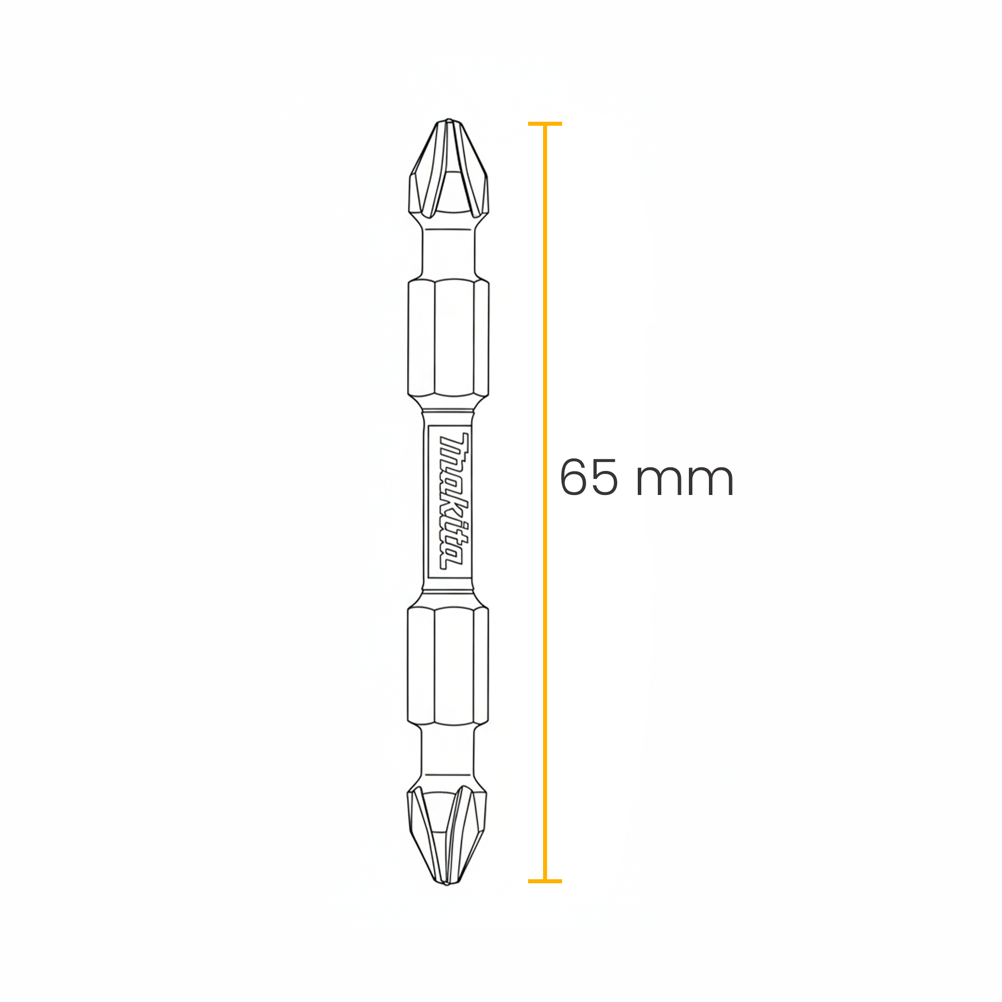 Bits Torção Ponta Dupla Ph2 X 65 Mm Makita